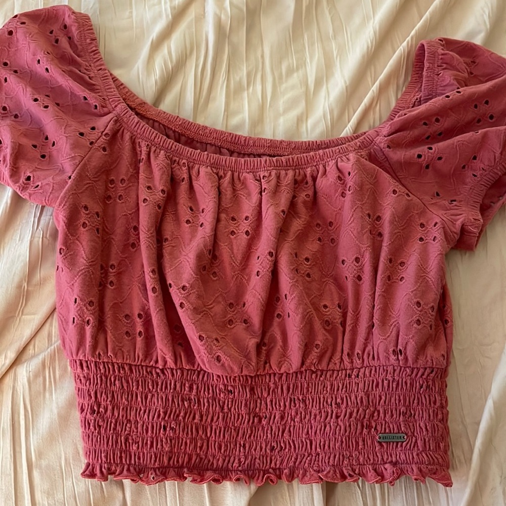 Hollister Off The Shoulder Shirt